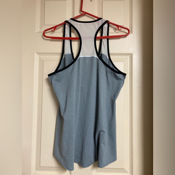 Athleta Mesh Athletic Grey, Black and White Activewear Tank Top sz XL - Picture 4 of 6